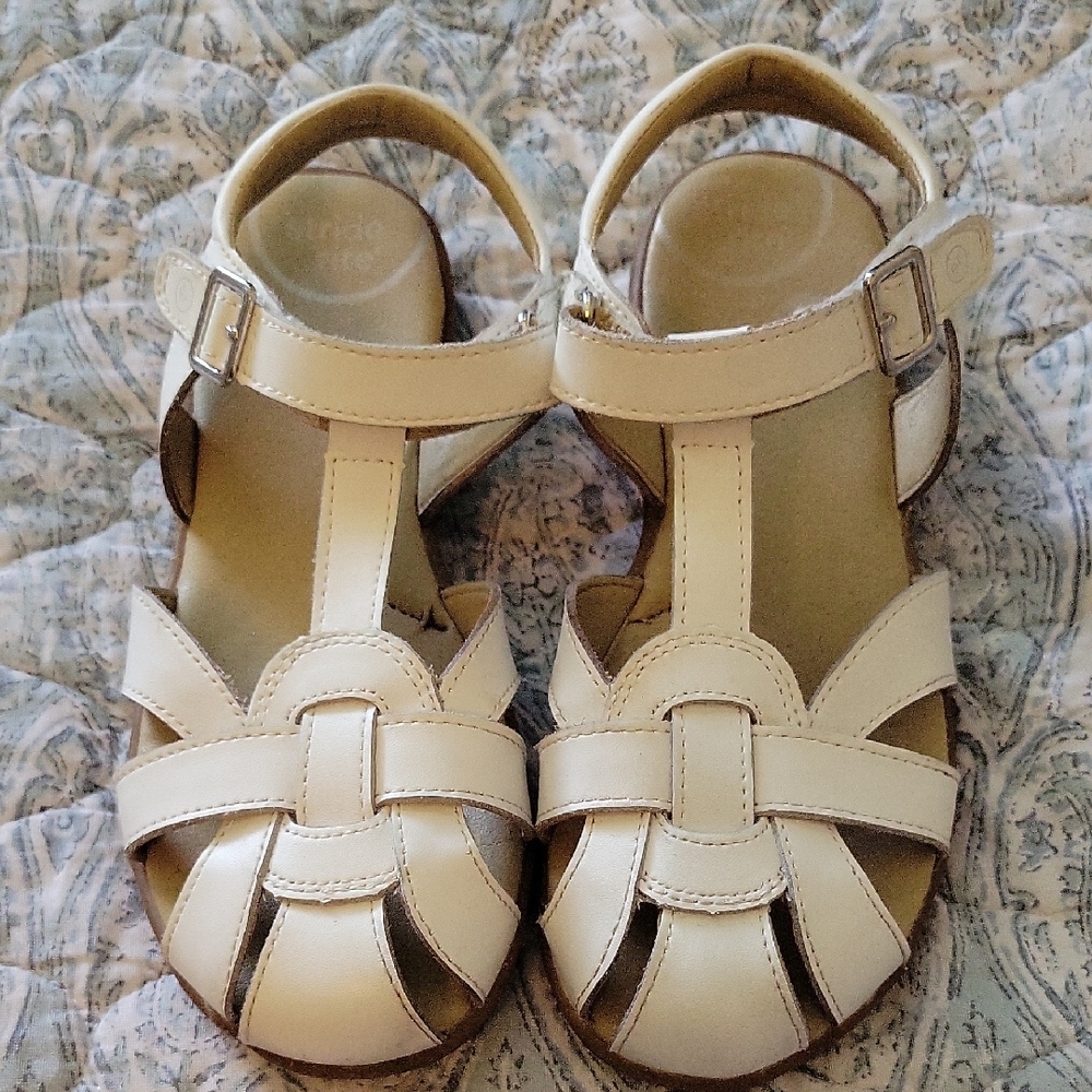 Stride Rite White Sandals